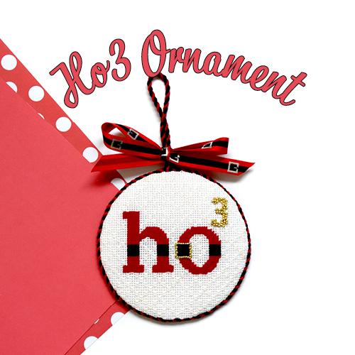 Ho3 Ornament Kit & Online Class Online Course Needlepoint.Com 
