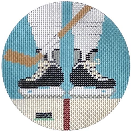 Hockey Feet Painted Canvas The Meredith Collection  - 1