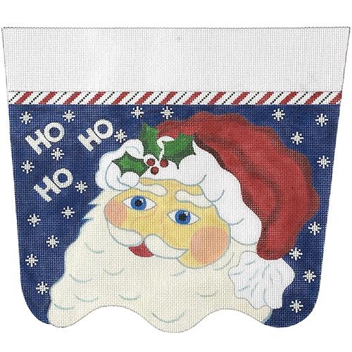 HoHoHo Santa Cuff Painted Canvas The Meredith Collection 