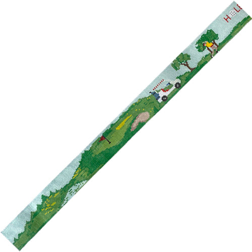 Hole in One Golf Belt Painted Canvas Voila!  - 1