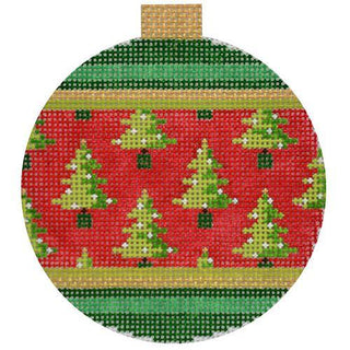 Holiday Baubles   Christmas Trees Painted Canvas Kirk & Bradley 
