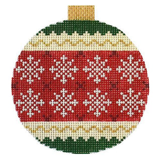 Holiday Baubles   Snowflakes Painted Canvas Kirk & Bradley 
