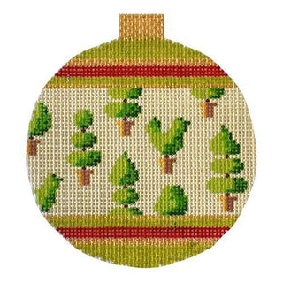 Holiday Baubles   Topiaries Painted Canvas Kirk & Bradley 
