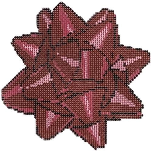 Holiday Bow   Red Painted Canvas Rachel Barri Designs  - 1