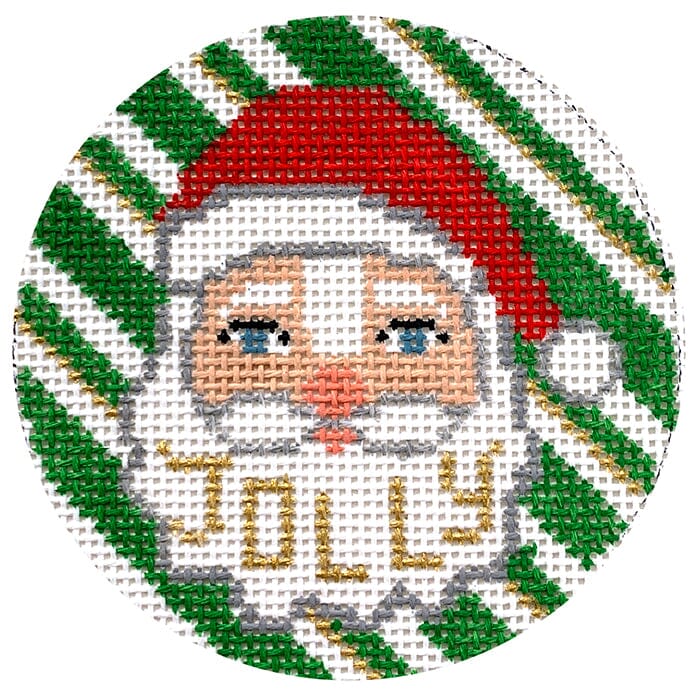 Holiday Collection   Jolly Santa Painted Canvas Patricia Sone  - 1