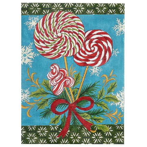 Holiday Lollipop Bouquet Painted Canvas Love You More  - 1