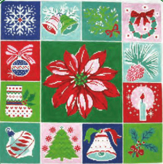 Holiday Pillow Painted Canvas Lee's Needle Art Inc. 
