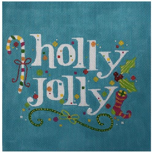 Holly Jolly Painted Canvas Painted Pony Designs  - 1