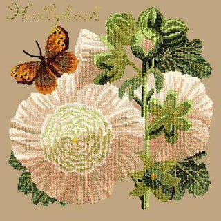 Hollyhock Needlepoint Kit Kits Elizabeth Bradley Design Sand 
