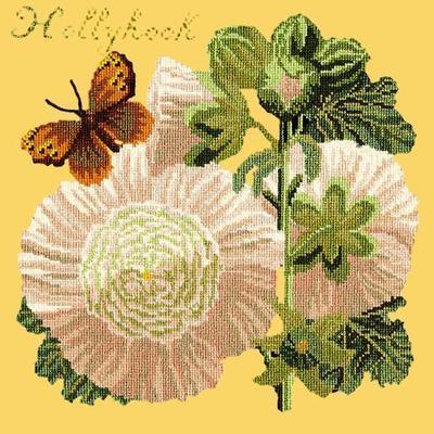Hollyhock Needlepoint Kit Kits Elizabeth Bradley Design Sunflower Yellow 
