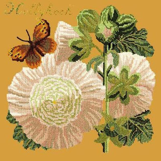 Hollyhock Needlepoint Kit Kits Elizabeth Bradley Design Yellow 
