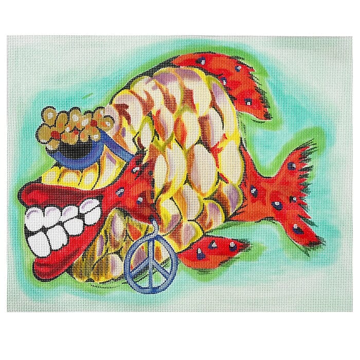 Hollywood Nikki Painted Canvas Walker's Needlepoint  - 1