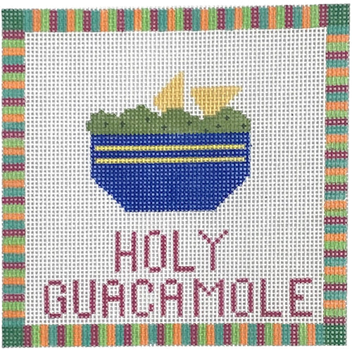 Holy Guacamole Painted Canvas KCN Designers 
