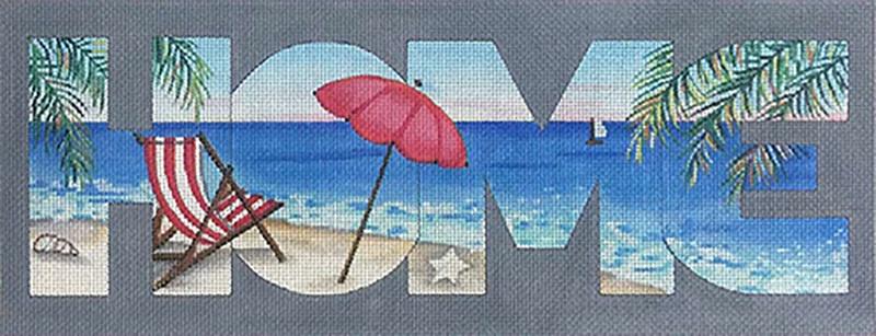 Home   Beach View Painted Canvas Alice Peterson  - 1