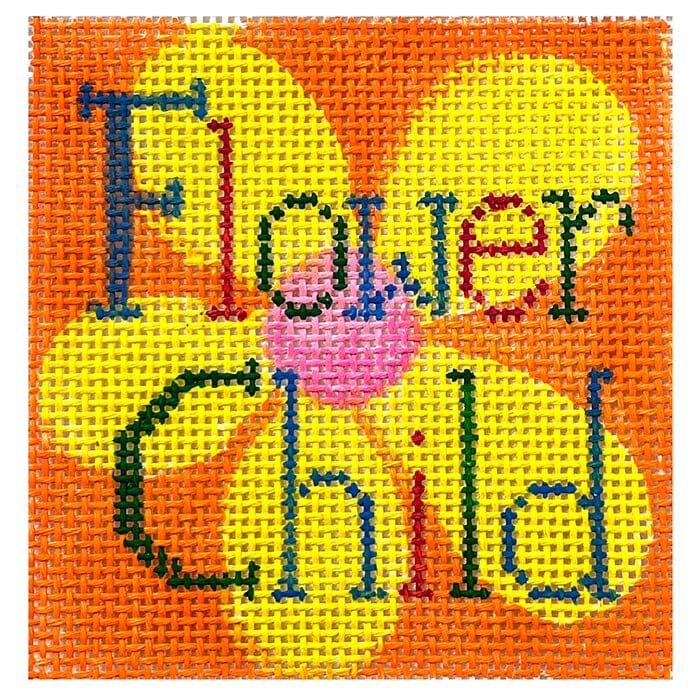 Home Collection   Flower Child Painted Canvas Patricia Sone 
