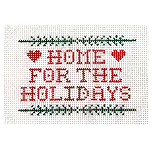 Home for the Holidays Insert Painted Canvas Alice & Blue 