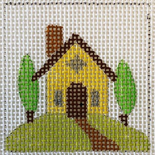 Home with Frame Painted Canvas Patricia Sone 
