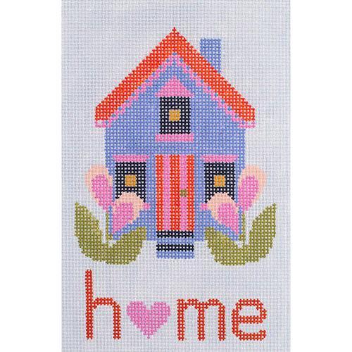 Home with Heart Painted Canvas Abigail Cecile 