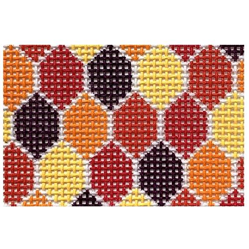 Honeycomb Tag Painted Canvas Madeleine Elizabeth  - 1