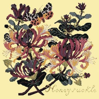 Honeysuckle Needlepoint Kit Kits Elizabeth Bradley Design Butter Yellow 
