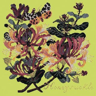 Honeysuckle Needlepoint Kit Kits Elizabeth Bradley Design Pale Lime 
