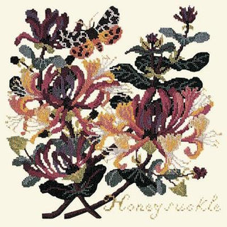 Honeysuckle Needlepoint Kit Kits Elizabeth Bradley Design Winter White 
