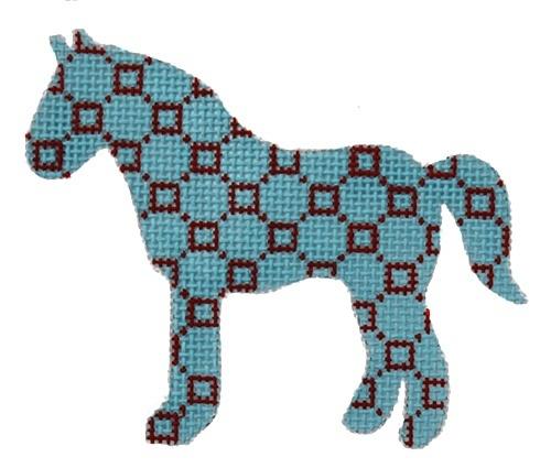 Horse Painted Canvas Stitch Its  - 1