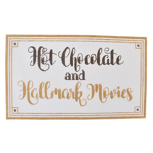 Hot Chocolate & Hallmark Movies Painted Canvas A Poore Girl Paints  - 1