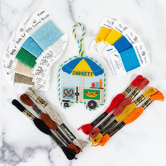 Hot Dog Cart Kit Kits SilverStitch Needlepoint 