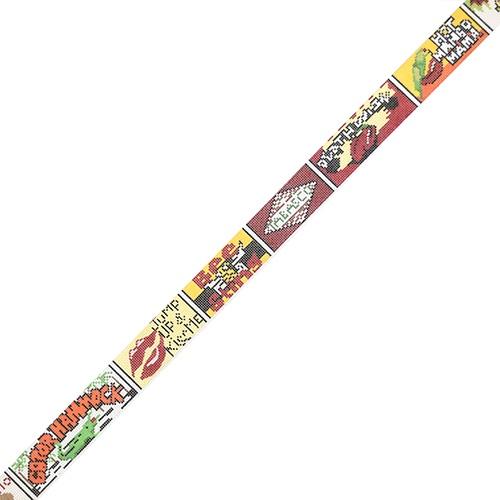 Hot, Hot, Hot Belt Painted Canvas The Meredith Collection  - 1