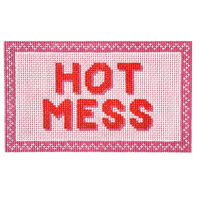 Hot Mess Painted Canvas Initial K Studio 
