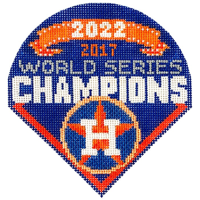 Houston Astros World Series Shaped Ornament Painted Canvas Keep Your Pants On 