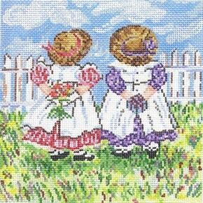 Hugs & Kisses Painted Canvas Cooper Oaks Design 
