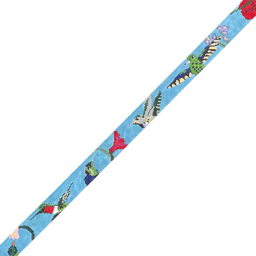Hummingbird Belt CO Painted Canvas Cooper Oaks Design  - 1