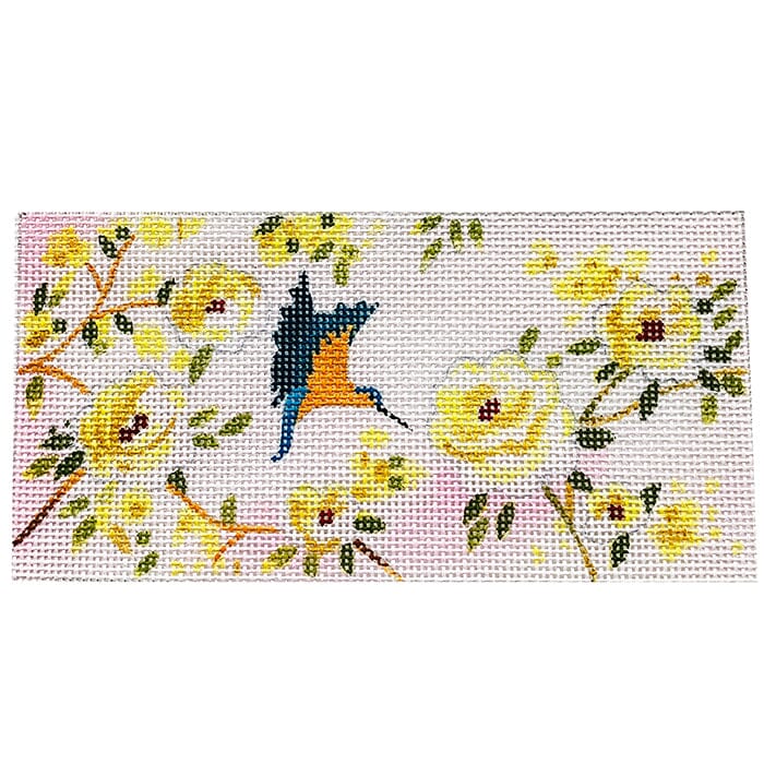 Hummingbird Clutch Insert Painted Canvas Colors of Praise 
