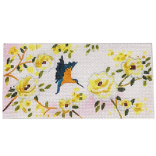 Hummingbird Clutch Insert Painted Canvas Colors of Praise 