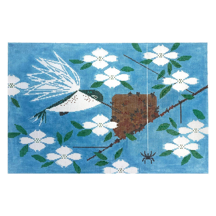 Hummingbird Homemaker Painted Canvas Charley Harper  - 1