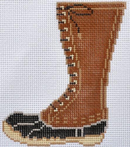 Hunting Boot Painted Canvas CBK Needlepoint Collections 