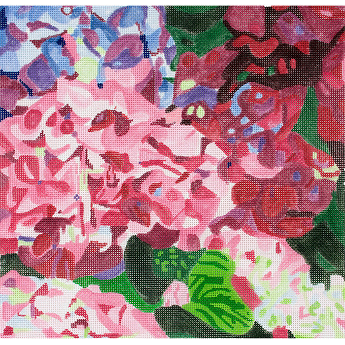 Hydrangea Dazzle Painted Canvas Jean Smith  - 1