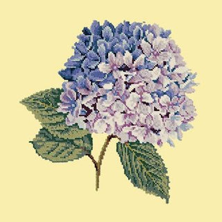 Hydrangea Needlepoint Kit Kits Elizabeth Bradley Design Butter Yellow 
