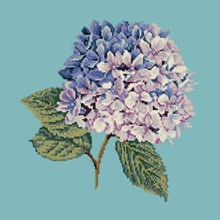 Hydrangea Needlepoint Kit Kits Elizabeth Bradley Design Duck Egg Blue 
