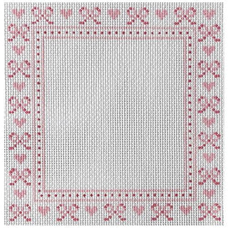 I Heart Bows Frame Painted Canvas Rachel Barri Designs 
