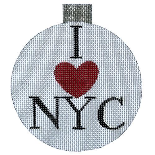 I Heart NYC Ornament Painted Canvas Raymond Crawford Designs 