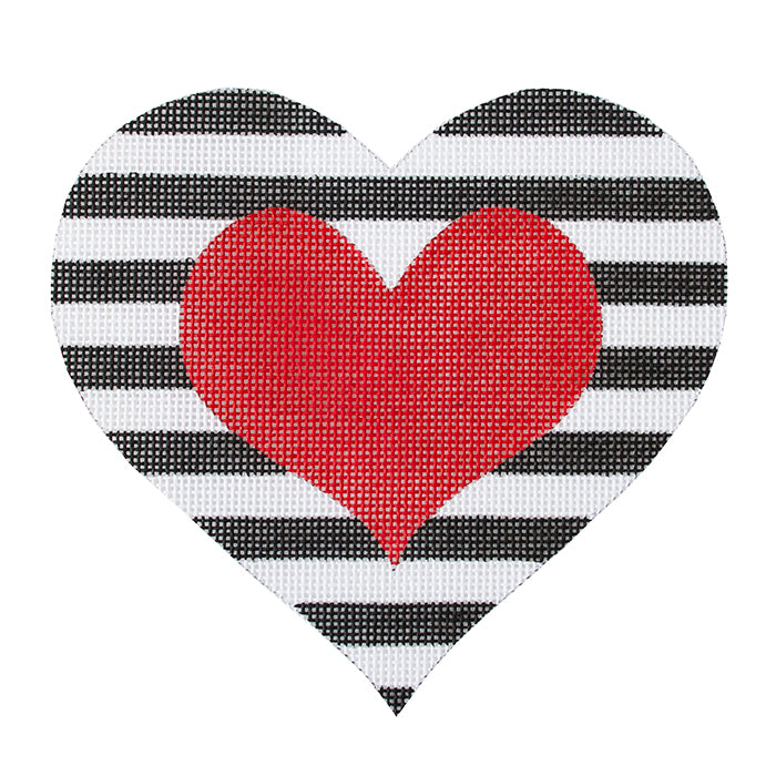 I Heart You! with Stitch Guide Painted Canvas The Princess & Me  - 1