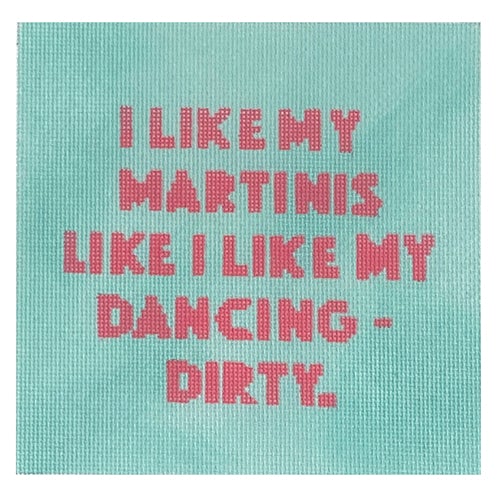 I Like My Martinis Dirty Painted Canvas KCN Designers  - 1