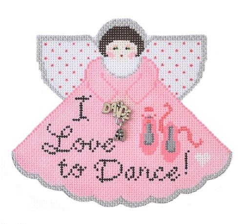 I Love to Dance Angel Painted Canvas Painted Pony Designs  - 1