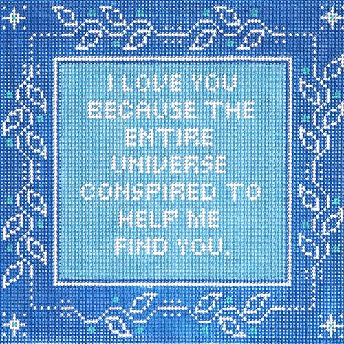 I Love You Because... Painted Canvas Thorn Alexander 
