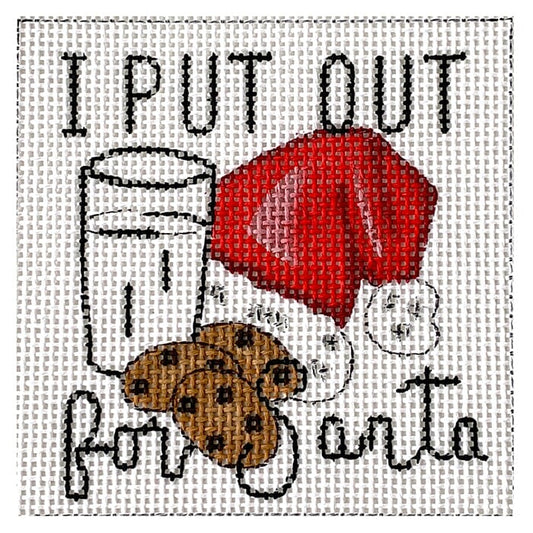 I Put out for Santa Painted Canvas Alice Peterson Company 