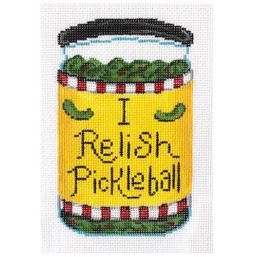 I Relish Pickleball Painted Canvas Patti Mann 