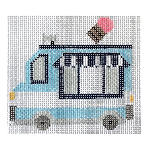 Ice Cream You Scream Painted Canvas Frances Mary Needlepoint 